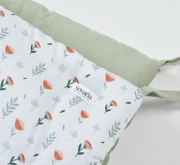 Ferns_&_Roses_Reversible_Cot/Crib_Bumpers_For_Baby_Bedding
