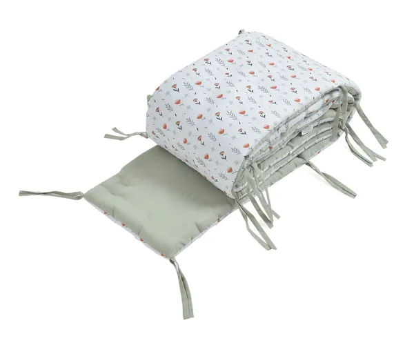 Ferns_&_Roses_Reversible_Cot/Crib_Bumpers_For_Baby_Bedding