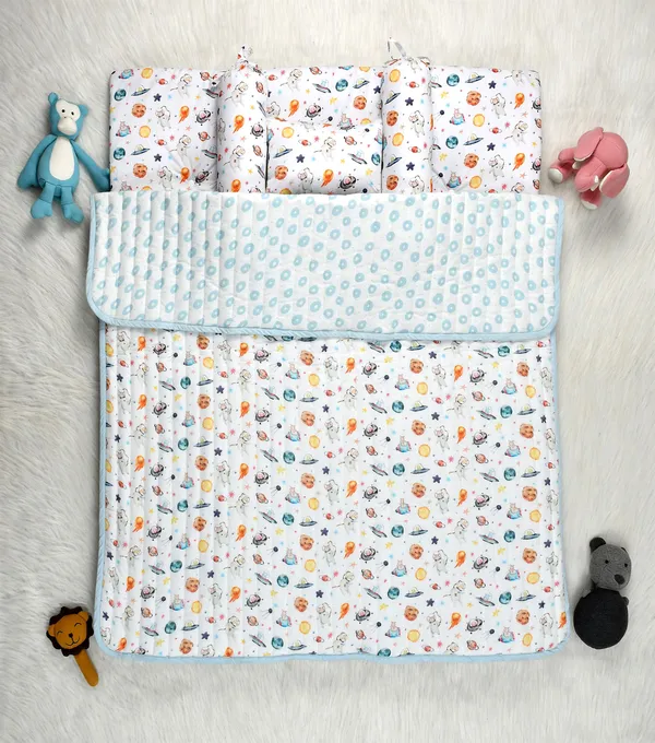 Pets_Of_The_Galaxy_Bedding_Set:_Mattress,_Mustard_seed_pillow,_2_Bolsters,_and_quilt