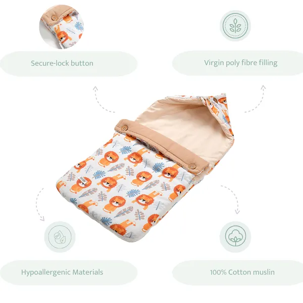 King_uncle_100%_Organic_Cotton_Muslin_Carrier_Nest/_Sleeping_Bag