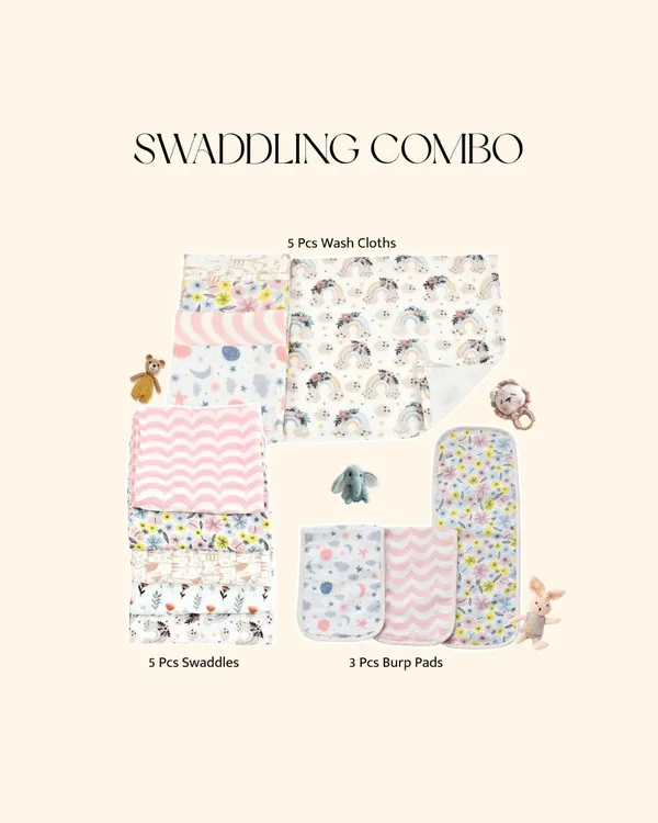 Girls_Combo_Of_13Pcs_Swaddling_And_Nursing_Set_
