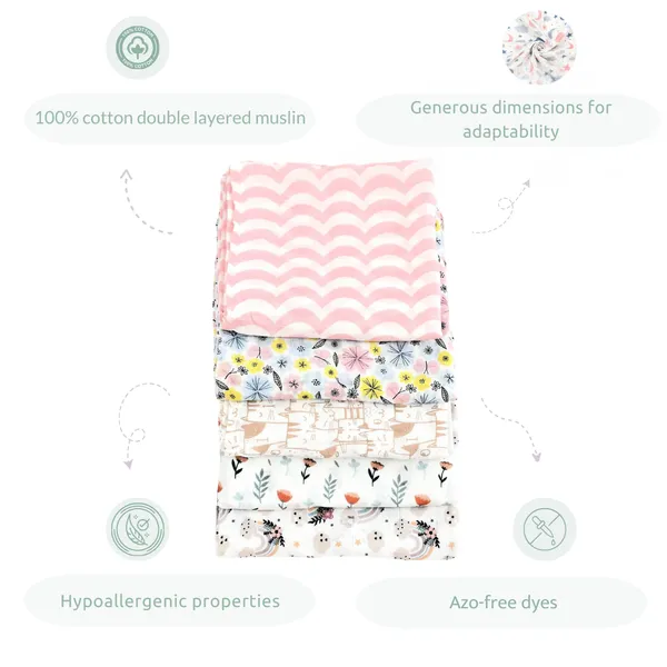 Girls_Combo_Of_13Pcs_Swaddling_And_Nursing_Set_