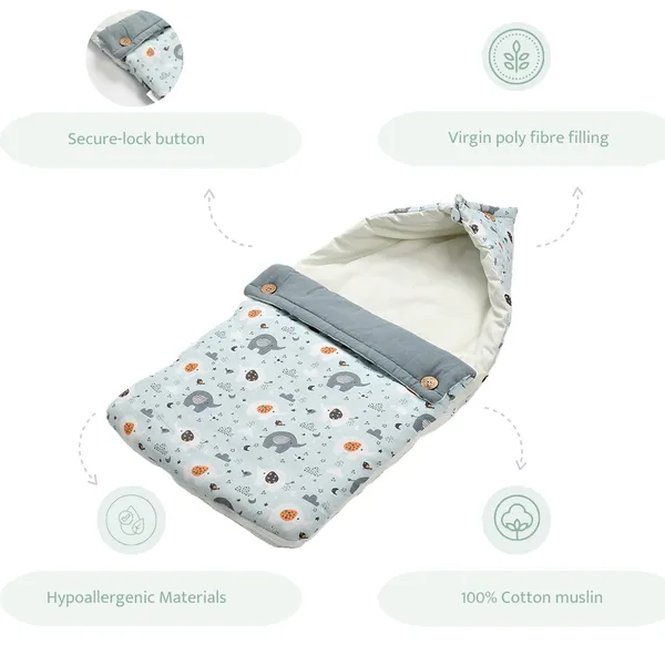 Appu_and_friends_100%_Organic_Cotton_Muslin_Carrier_Nest/_Sleeping_Bag