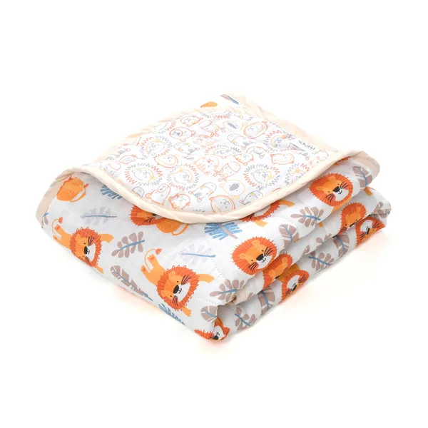 King_Uncle_Organic_Cotton_Quilted_Muslin_Reversible_Blanket