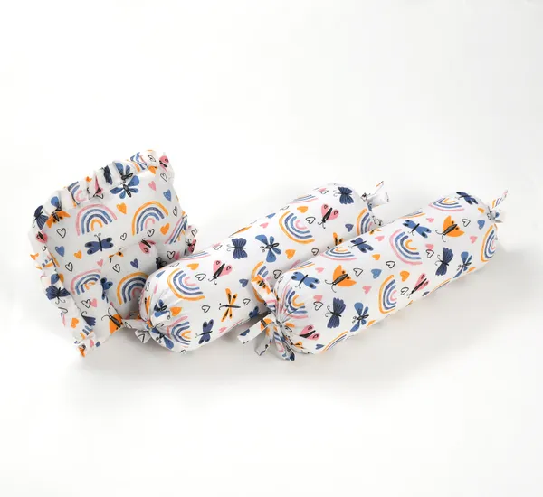 Dragonfly_Bedding_Set:_Mattress,_Mustard_seed_pillow,_2_Bolsters,_and_quilt