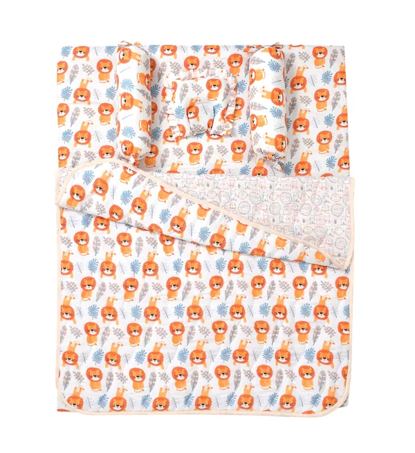 King_uncle_Bedding_Set:_Mattress,_Mustard_seed_pillow,_2_Bolsters,_and_quilt