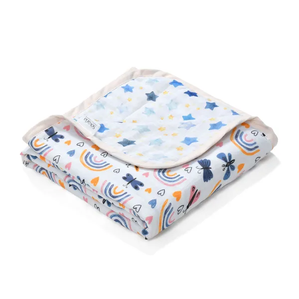 Dragonfly_6-layer_100%_Organic_Cotton_Muslin_Reversible_Blanket