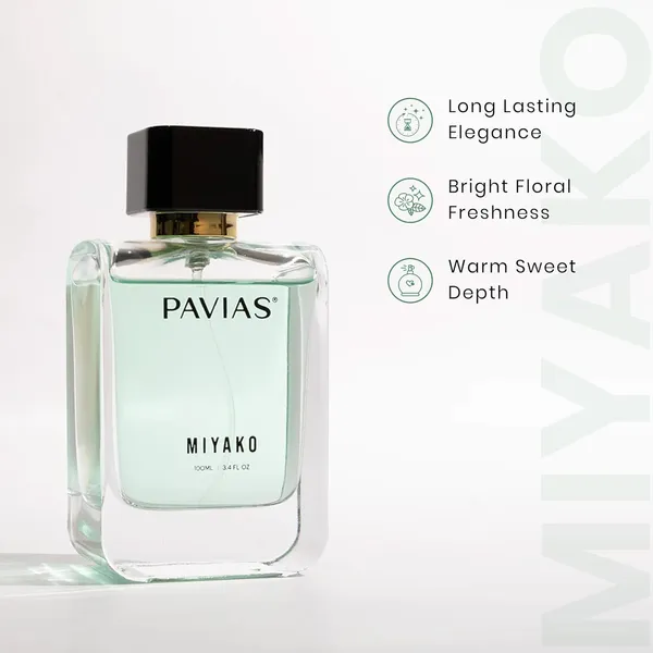 PAVIAS_Miyako_Perfume_for_Men_&_Women,_100ml_Eau_de_Parfum_|_Long_Lasting_Unisex_Fragrance_|_Fresh_Citrus_&_Floral_Scent
