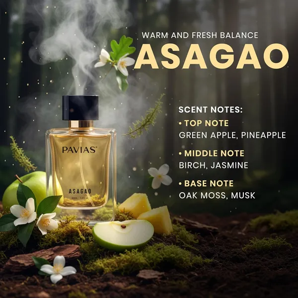 PAVIAS_Asagao_Perfume_|_Unisex_Eau_de_Parfum_for_Men_&_Women_|_Fresh_Fruity_&_Woody_Fragrance_|_Long-Lasting_Designer_Scent_|_100ml_EDP_|_Made_in_India