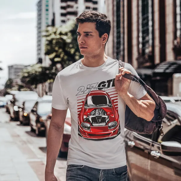 TrendzyKart_100%_Cotton_2JZ-GTE_Car_Graphic_Printed_Crew_Neck_T-Shirt__-_Grey_Melange
