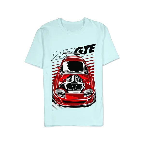 TrendzyKart_100%_Cotton_2JZ-GTE_Car_Graphic_Printed_Crew_Neck_T-Shirt__-_Mint