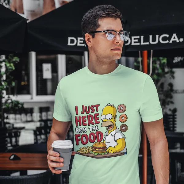 TrendzyKart_100%_Cotton_Simpsons_Cartoon_Printed_Crew_Neck_T-Shirt__-_Jade_Green
