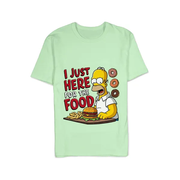 TrendzyKart_100%_Cotton_Simpsons_Cartoon_Printed_Crew_Neck_T-Shirt__-_Jade_Green
