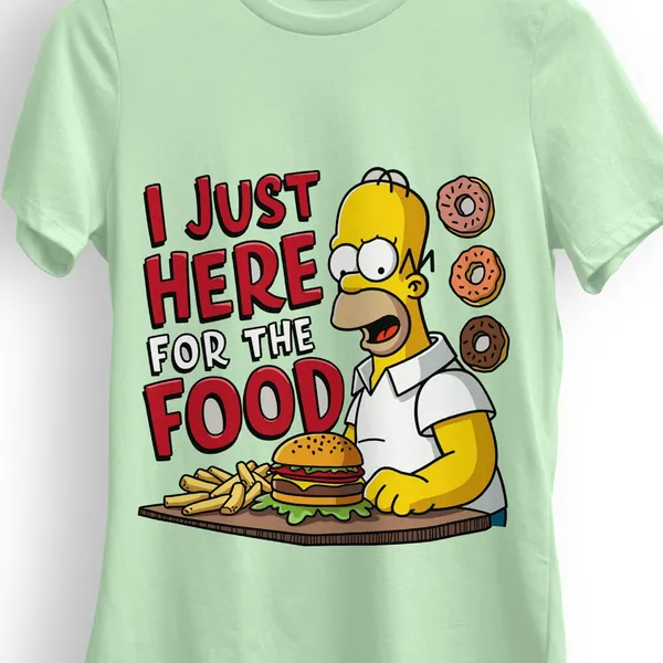 TrendzyKart_100%_Cotton_Simpsons_Cartoon_Printed_Crew_Neck_T-Shirt__-_Jade_Green