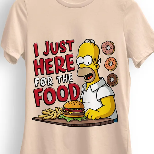 TrendzyKart_100%_Cotton_Simpsons_Cartoon_Printed_Crew_Neck_T-Shirt__-_Peach