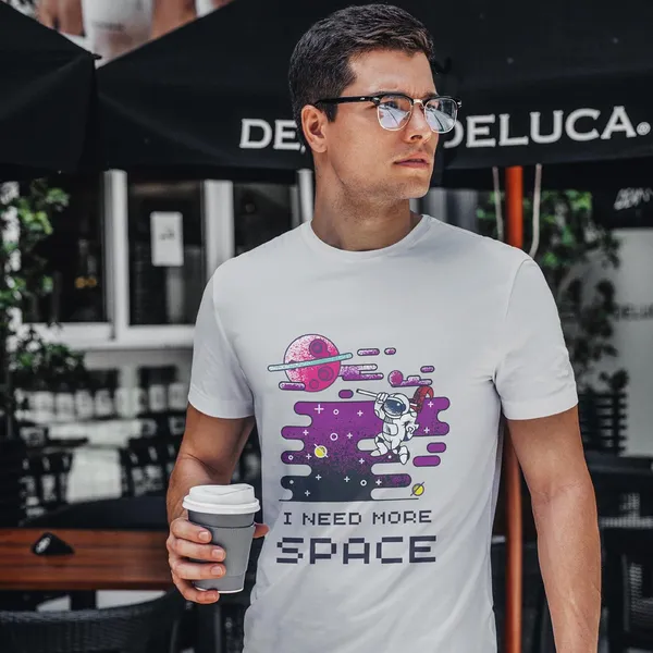 TrendzyKart_100%_Cotton_Space_Design_Printed_Crew_Neck_T-Shirt__-_Grey_Melange