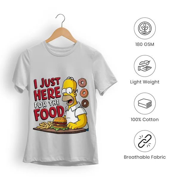 TrendzyKart_100%_Cotton_Simpsons_Cartoon_Printed_Crew_Neck_T-Shirt__-_Grey_Melange