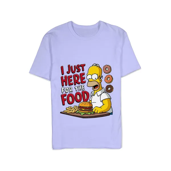 TrendzyKart_100%_Cotton_Simpsons_Cartoon_Printed_Crew_Neck_T-Shirt__-_Lavender