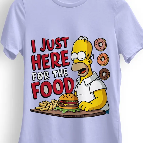 TrendzyKart_100%_Cotton_Simpsons_Cartoon_Printed_Crew_Neck_T-Shirt__-_Lavender
