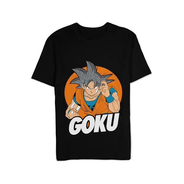 TrendzyKart_100%_Cotton_Goku_Anime_Graphic_Printed_Crew_Neck_T-Shirt__-_Black