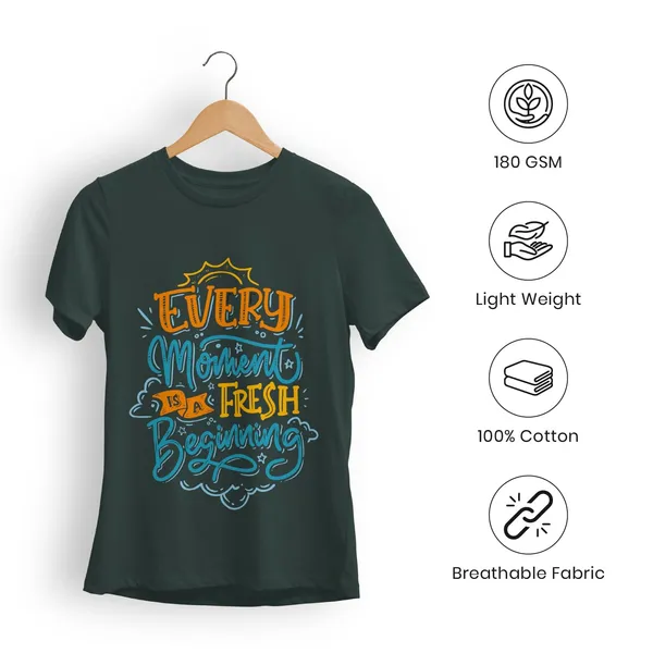 Trendzy_Kart_Motivational_Quote_Printed_Women's_T-Shirt_|_100%_Cotton_Crew_Neck_Half_Sleeve_Graphic_Tee_for_Women_|_Casual_Inspirational_Top_(in,_Alpha,_3XL,_Plus,_Green)