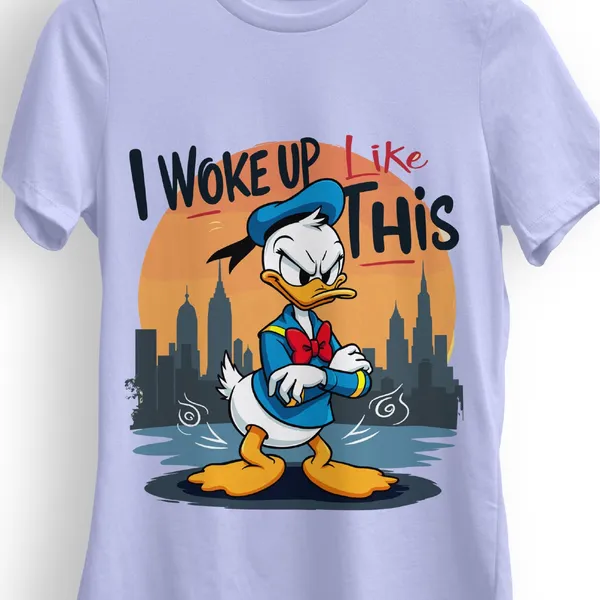 Trendzy_Kart_Donald_Duck_Cartoon_Printed_Women�s_T-Shirt_|_100%_Cotton_Graphic_Tee_for_Women_|_Crew_Neck_Half_Sleeve_Soft_Breathable_Casual_Top_(in,_Alpha,_3XL,_Plus,_Purple)