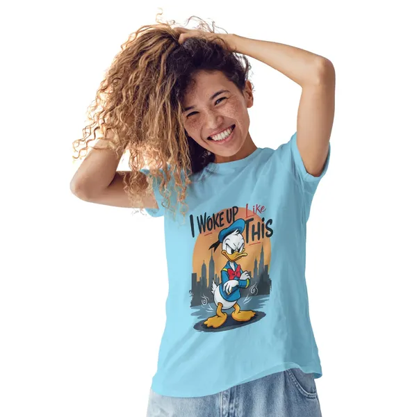 Trendzy_Kart_Donald_Duck_Cartoon_Printed_Women�s_T-Shirt_|_100%_Cotton_Graphic_Tee_for_Women_|_Crew_Neck_Half_Sleeve_Soft_Breathable_Casual_Top_(in,_Alpha,_3XL,_Plus,_Baby_Blue)