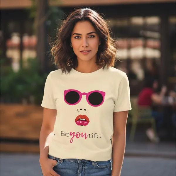 Trendzy_Kart_�Be_Youtiful_Self�_Quote_Women�s_T-Shirt_|_100%_Cotton_Crew_Neck_Half_Sleeve_Graphic_Printed_Tee_|_Soft_Breathable_Regular_Fit_Casual_Top_(in,_Alpha,_3XL,_Plus,_Beige)