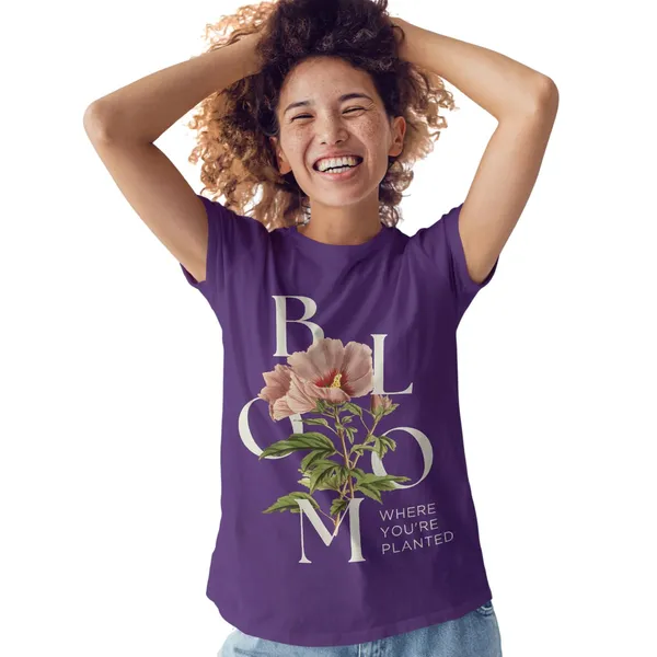 Trendzy_Kart_Floral_Printed_Women's_T-Shirt_|_100%_Cotton_Crew_Neck_Half_Sleeve_Casual_Graphic_Tee_|_Soft_Breathable_Regular_Fit_Top_(in,_Alpha,_3XL,_Plus,_Purple)