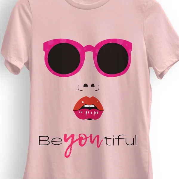 Trendzy_Kart_�Be_Youtiful_Self�_Quote_Women�s_T-Shirt_|_100%_Cotton_Crew_Neck_Half_Sleeve_Graphic_Printed_Tee_|_Soft_Breathable_Regular_Fit_Casual_Top_(in,_Alpha,_3XL,_Plus,_Pink)