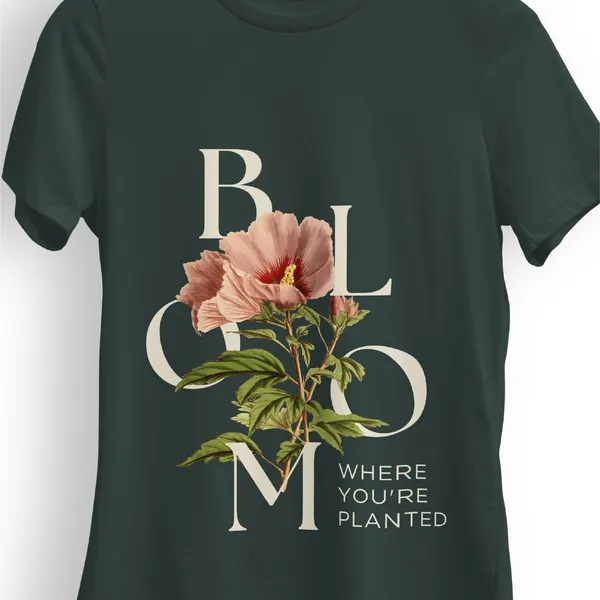 Trendzy_Kart_Floral_Printed_Women's_T-Shirt_|_100%_Cotton_Crew_Neck_Half_Sleeve_Casual_Graphic_Tee_|_Soft_Breathable_Regular_Fit_Top_(in,_Alpha,_3XL,_Plus,_Green)