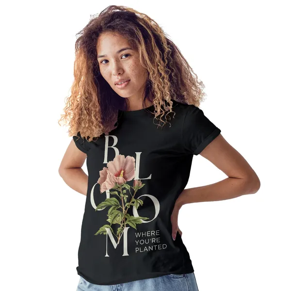 Trendzy_Kart_Floral_Printed_Women's_T-Shirt_|_100%_Cotton_Crew_Neck_Half_Sleeve_Casual_Graphic_Tee_|_Soft_Breathable_Regular_Fit_Top_(in,_Alpha,_3XL,_Plus,_Black)