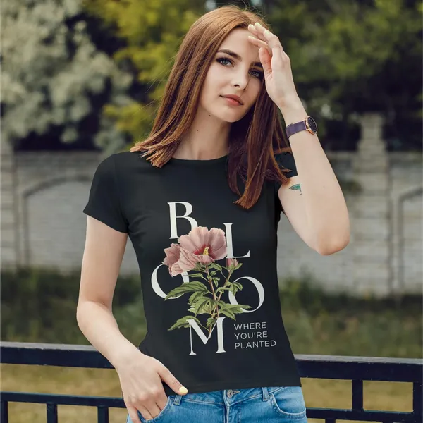 Trendzy_Kart_Floral_Printed_Women's_T-Shirt_|_100%_Cotton_Crew_Neck_Half_Sleeve_Casual_Graphic_Tee_|_Soft_Breathable_Regular_Fit_Top_(in,_Alpha,_3XL,_Plus,_Black)