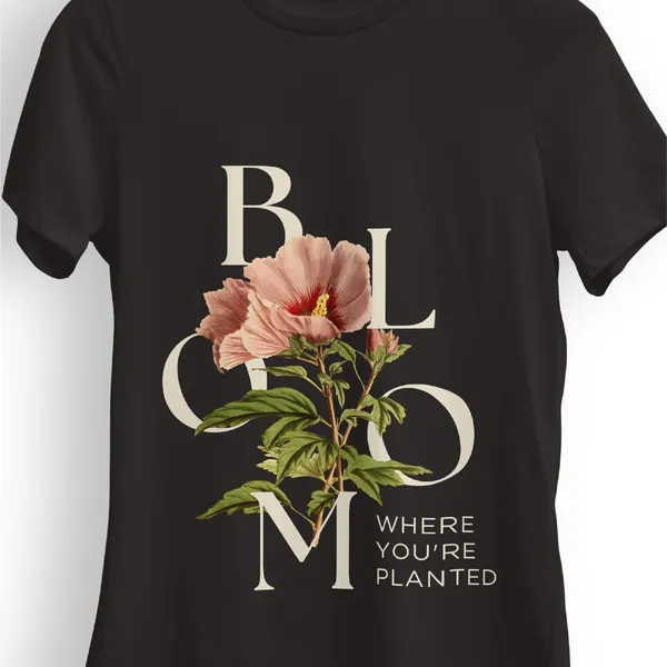 TrendzyKart_Floral_Printed_Women's_T-Shirt_|_100%_Cotton_Crew_Neck_Half_Sleeve_Casual_Graphic_Tee_|_Soft_Breathable_Regular_Fit_Top_(in,_Alpha,_3XL,_Plus,_Brown)