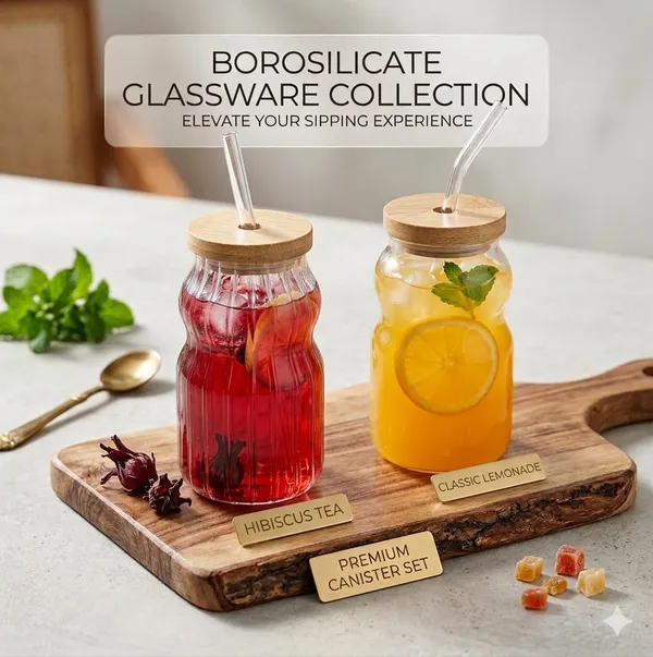 Shubh_Aura_4_Pack_Japanese_style_Glass_Tumbler_with_Wooden_Lid_and_Straw_for_coffee,_ice_tea,_milk_shakes_and_mocktails_500ml