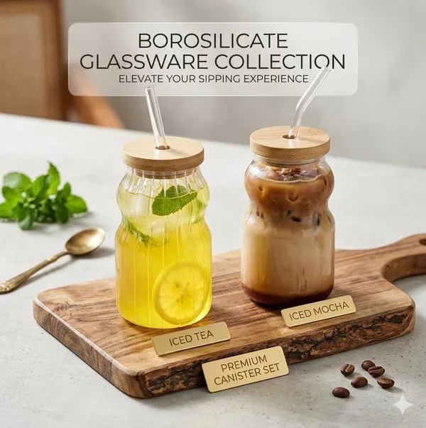 Shubh_Aura_4_Pack_Japanese_style_Glass_Tumbler_with_Wooden_Lid_and_Straw_for_coffee,_ice_tea,_milk_shakes_and_mocktails_500ml