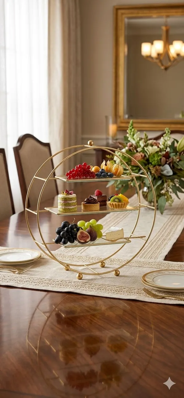 Shubhaura_3_tier_snack_organiser_buffet_server_Gold_&_white_color,_tiered_display_stand_for_desert_,_cake_stand_for_party_snack_serving