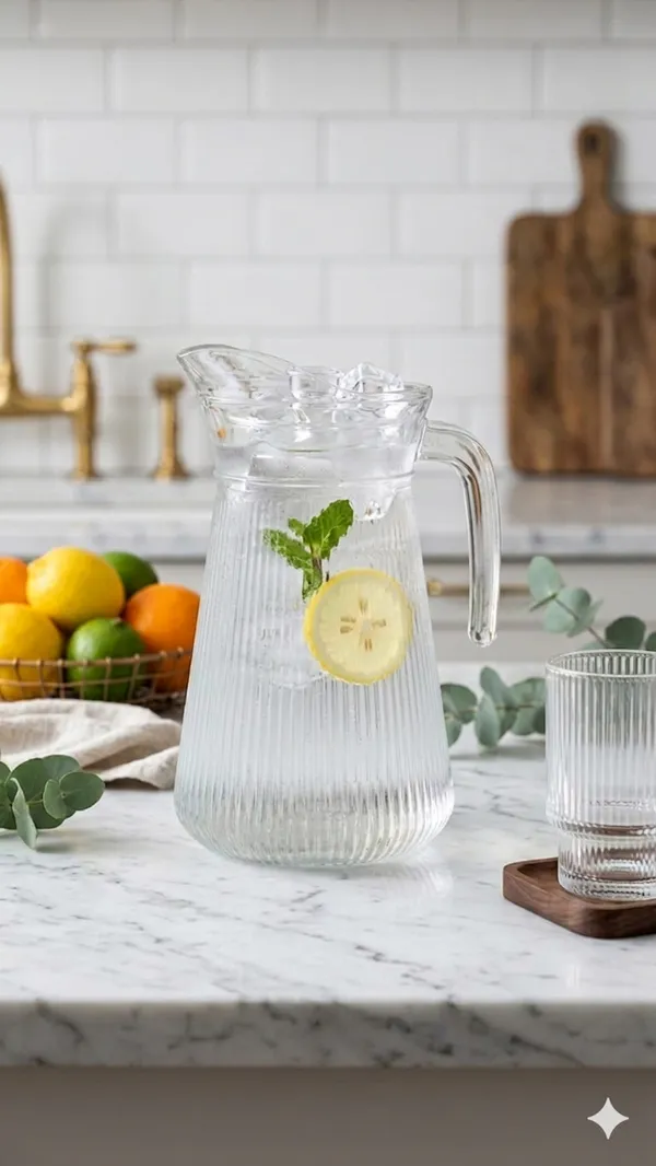 Shubhaura_premium_borosilicate_Glass_fluted_ribbed_design_Pitcher_1500ml_with_6_set_of_glasses_200ml