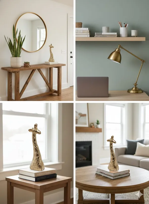 Shubh_Aura_premium_Metal_gold_finish_Giraffe_Animal_Figurine_for_home_decor_Size_4.75"x3.25"x12.5"