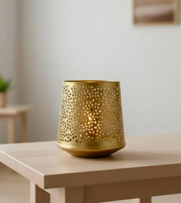 ShubhAura_Set_of_2(exact_size)_Premium_gold_finish_Metal_Decorative_Candle_Tealight_holder_With_Cut_Out_Pattern_