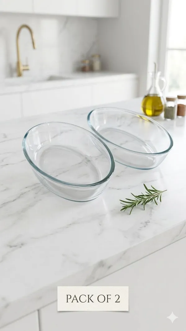 Shubh_aura_Set_of_2_Borosilicate_glass_Bake_&_serve_Oval_dish,_Heat_resistant,_Dish_washer_microwave_&_oven_safe,_Baking_&_serve._Size_700ml