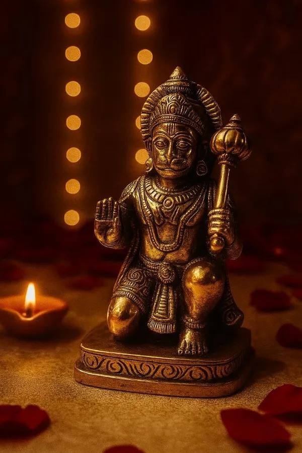 Shubh_Aura_100%_pure_Brass_natural_Golden_Traditional_Hindu_Hanuman_Statue