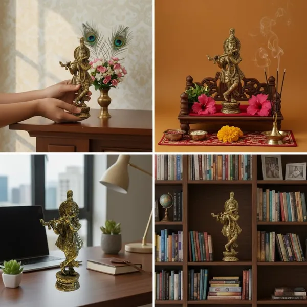 Shubh_Aura_100%_Brass_natural_Golden_Traditional_Hindu_Religious_Krishna_Figurine