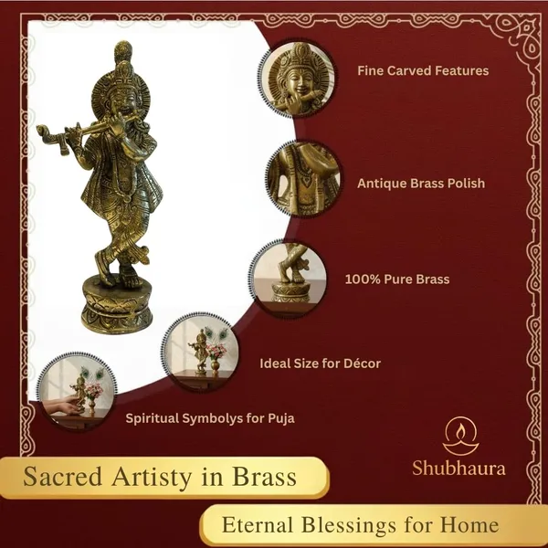 Shubh_Aura_100%_Brass_natural_Golden_Traditional_Hindu_Religious_Krishna_Figurine