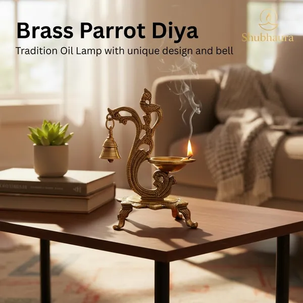 Shubh_Aura_premium_100%_pure_Brass_Peacock_Diya_with_bell_for_Mandir_space_or_gift