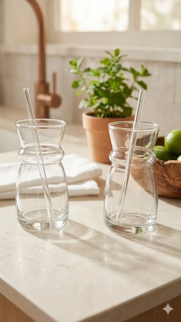 Shubh_Aura_4_Pack_Japanese_style_Glass_Tumbler_with_glass_Straw_for_coffee,_ice_tea,_milk_shakes_and_mocktails_300ml