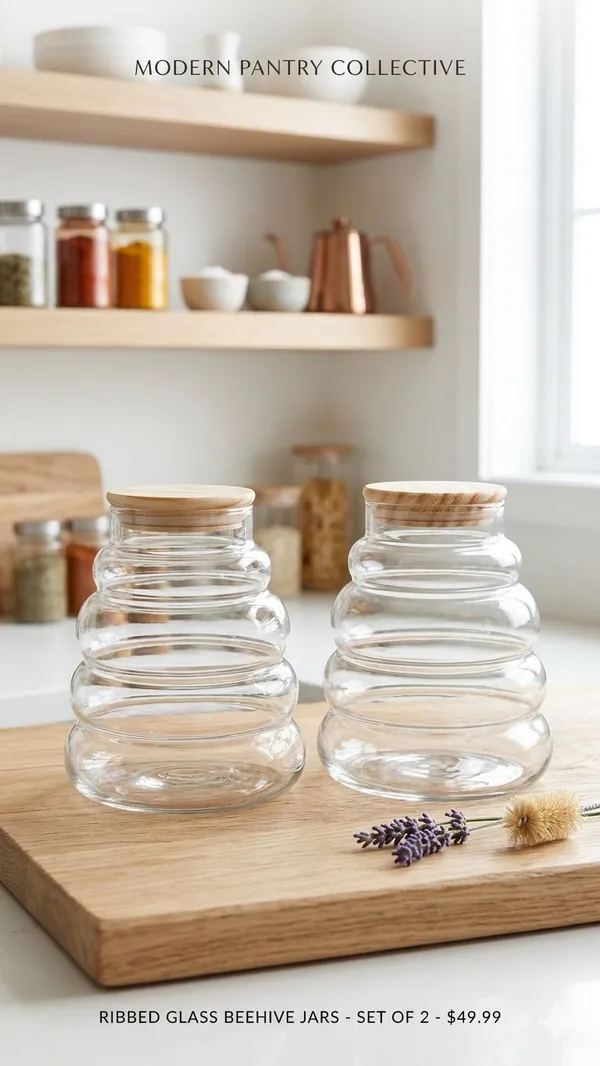 Shubh_Aura_Pack_of_2,_heavy_glass_spriral_design_air_tight_jar_container_with_wooden_lid,_size_1000ml