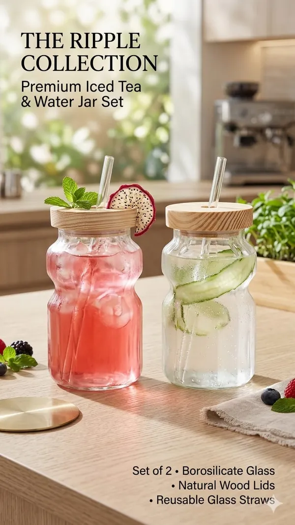 Shubh_Aura_4_Pack_Japanese_style_Glass_Tumbler_with_Wooden_Lid_and_Straw_for_coffee,_ice_tea,_milk_shakes_and_mocktails_500ml