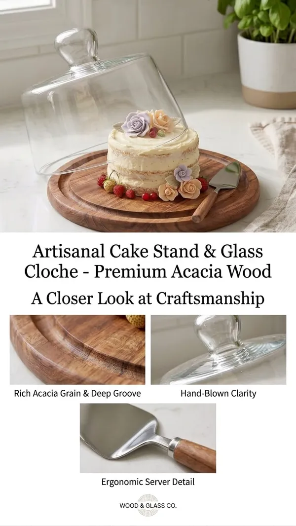 Shubh_Aura_wooden_base_cake/dessert_stand_with_glass_cloche_10"_dia,_Natural_wood_surface_to_keep_the_cakes_&_heavy_weight_glass_cloche_to_cover,__perfect_for_serving_cake_&_dessert_in_home_parties