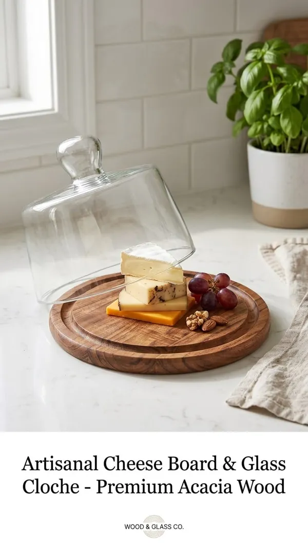 Shubh_Aura_wooden_base_cake/dessert_stand_with_glass_cloche_10"_dia,_Natural_wood_surface_to_keep_the_cakes_&_heavy_weight_glass_cloche_to_cover,__perfect_for_serving_cake_&_dessert_in_home_parties
